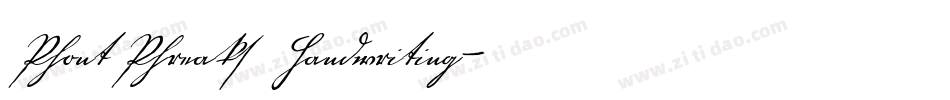 PhontPhreaks Handwriting字体转换